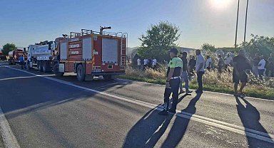 Edirne'de iş yerinde korkutan yangın
