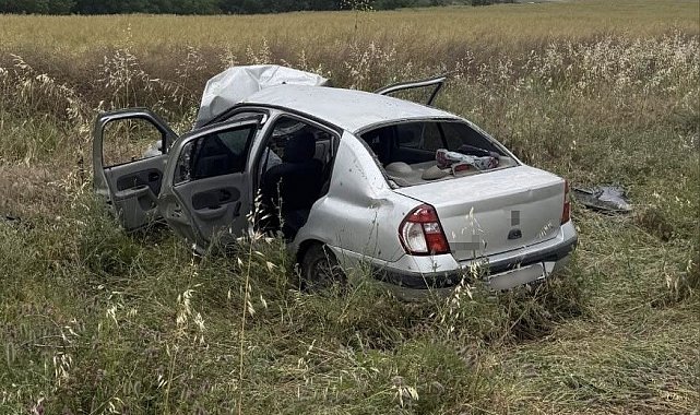 Edirne'de otomobil şarampole çıktı: 4 yaralı