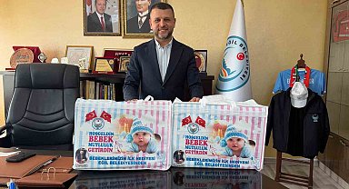 Eğil Belediyesi'nden yenidoğan bebeklere hediye