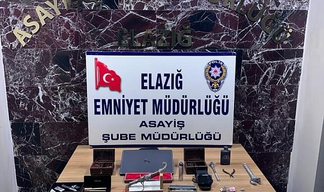 Elazığ'da 7 milyon liralık ziynet eşyası çalan 4 şüpheli tutuklandı