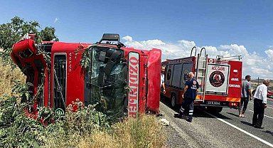 Elazığ'da tır devrildi: 1 yaralı