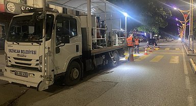 Erzincan'da yaya geçitleri yenileniyor