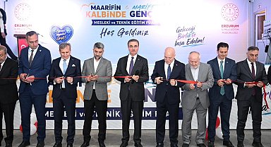 Erzurum'da "Maarifin kalbinde marifetli gençlik" mesleki ve teknik eğitim fuarı açıldı