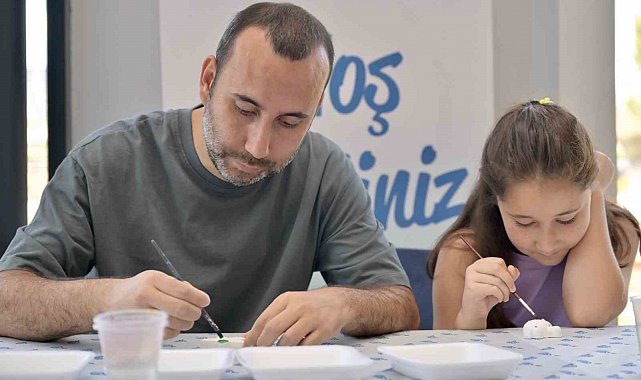 Esenyurt'ta babalar ve çocukları sanatla buluştu