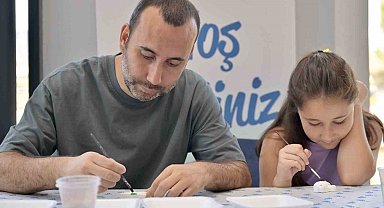 Esenyurt'ta babalar ve çocukları sanatla buluştu
