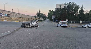 Eskişehir'de kontrolden çıkan otomobil takla attı: 1 yaralı