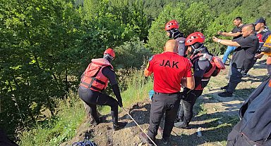 Filyos Çayı'nda akıntıya kapılan Erten'in cansız bedenine ulaşıldı