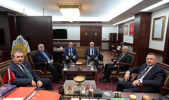 Fuat Oktay'dan BBP Genel Başkanı Destici'ye anlamlı ziyaret