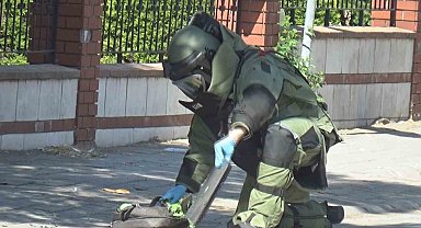 Fünye ile patlatılan şüpheli çantadan, bilgisayar çıktı