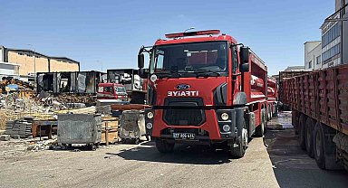 Gaziantep'te korkutan iş yeri yangını söndürüldü