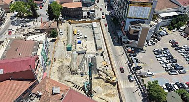 Gebze'de tarihi hamamı gün yüzüne çıkaracak tam otomatik otopark projesi yükseliyor