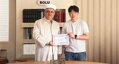 Güney Koreli genç Bolu'da Müslüman oldu