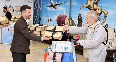 Hacılar Samsun'da dualarla karşılandı
