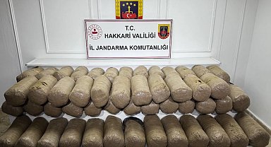 Hakkari'de düzenlenen operasyonda 503 kilogram uyuşturucu madde ele geçirildi