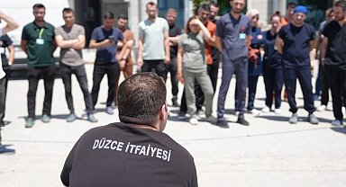 Hastanede yangın eğitimi