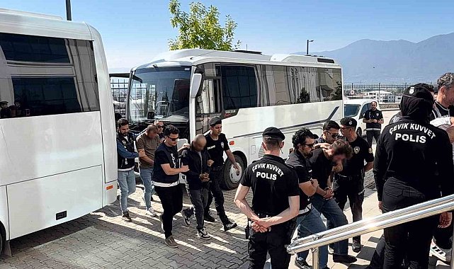Hava destekli operasyonun ardından 23 şüpheli adliyede