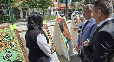 Hayat Boyu Öğrenme Haftası sergisinde Faslı kursiyerin eseri beğeni topladı