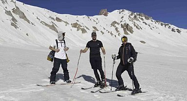 Haziran sonunda Erciyes'te kayak keyfi