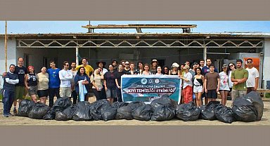 Homa Dalyanı'nda 2 ton atık temizlendi