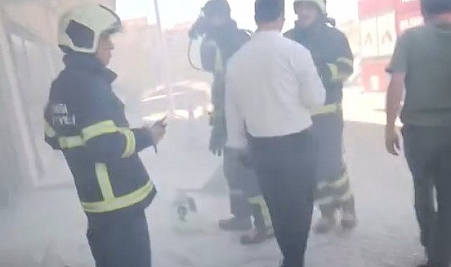 İş merkezindeki korkutan yangında 2 kişi hastaneye kaldırıldı