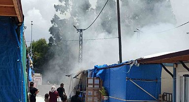 İskenderun'da konteyner yangını korkuttu