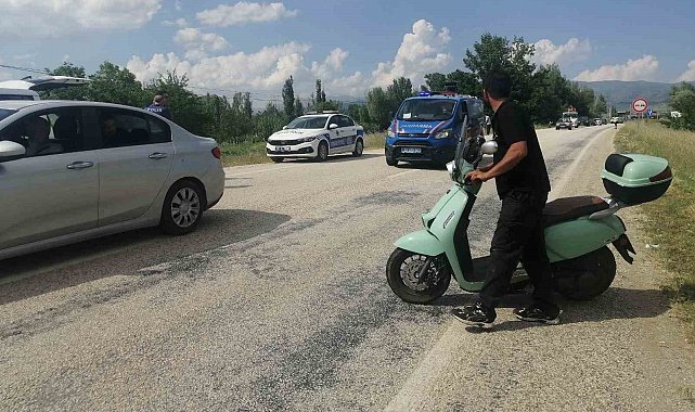 Isparta'da motosikletten düşen sürücü ağır yaralandı