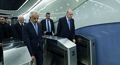 İstanbul'a nefes aldıracak proje açılıyor: Cumhurbaşkanı Erdoğan törenin yapılacağı alana metroyla gitti