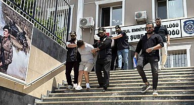 İstanbul'da haraç istedikleri iş yerlerini kurşunlayan ve tehditte bulunan 5 şüpheli adliyeye sevk edildi