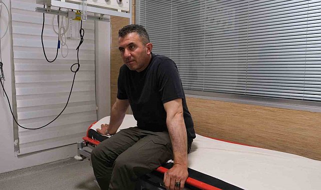 İtfaiye erinin koluna yapışan kene hastanede çıkarıldı