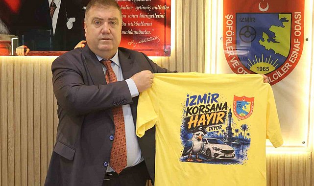 İzmir'de taksicilerden 'korsana hayır' mesajı