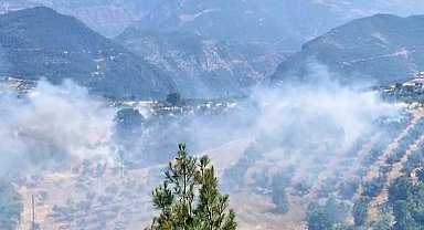 Kahramanmaraş'ta bahçe yangını