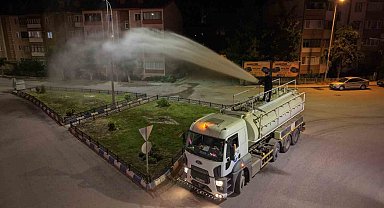 Karabük Belediyesi içme suyu kullanmadan yeşil alanları suluyor