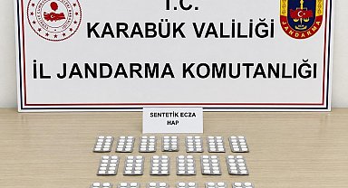 Karabük'te 331 sentetik hap ele geçirildi
