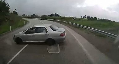 Karabük'te 6 kişinin yaralandığı kazanın görüntüsü ortaya çıktı