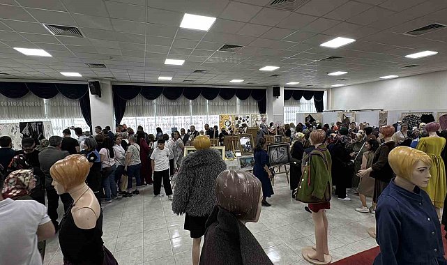 Karabük'te kursiyerlerin eserleri beğeniye sunuldu