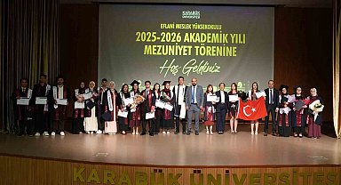 Karabük'te meslek yüksekokullarında mezuniyet coşkusu