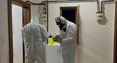 Karaman'da 6 katlı apartmanda böcek ilacı alarmı: Bina sakinleri tahliye edildi