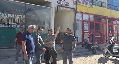 Kaymakamı Algın, yıkım çalışmalarını inceledi