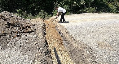 Kaynaşlı'da Sazköy'ün yağmur suyu ve drenaj altyapısı güçlendirildi