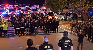Kayseri polisi tarihi operasyona bu sözlerle başladı: "Bugün Kayseri'nin huzuru, asayişi ve güvenliği açısından tarihi bir gün"