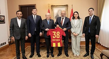 Kayserispor heyetinden MHP Genel Başkanı Bahçeli'ye ziyaret