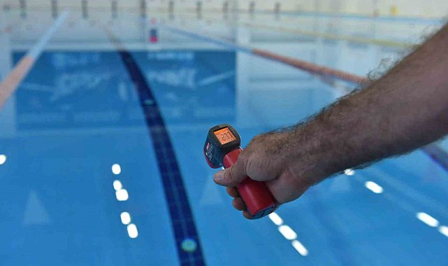 Kepez'in olimpik yüzme havuzunda hijyen ve sağlık önceliği