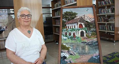 Kırık camları sanat eserine dönüştürüyor