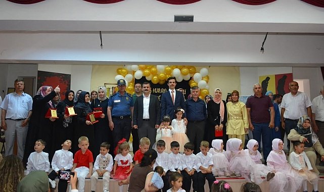 Köyceğiz'de Kur'an kurslarının minik öğrencileri duygulandırdı