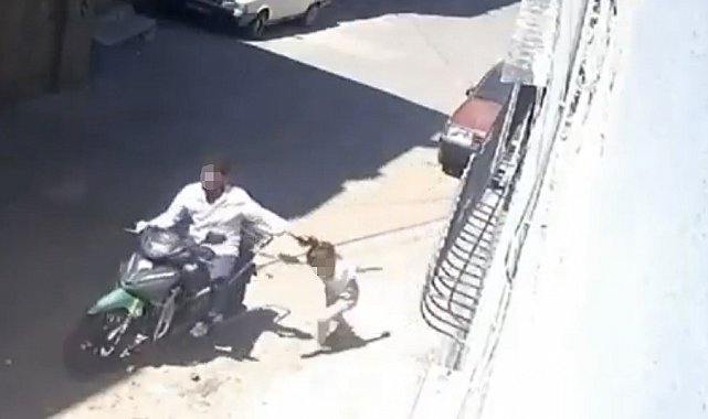 Küçük kızını darbedip motosikletle sürükleyen baba tutuklandı