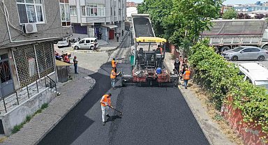 Küçükçekmece'de asfalt seferberliği