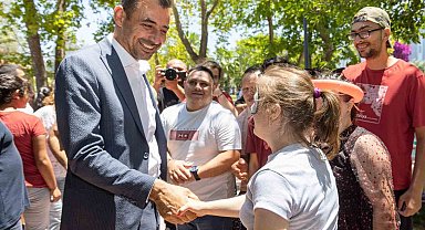 Manavgat'ta yıl sonu şenliği: Çocuklar doyasıya eğlendi