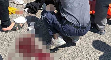 Mardin'de motosikletten düşen kadın ağır yaralandı