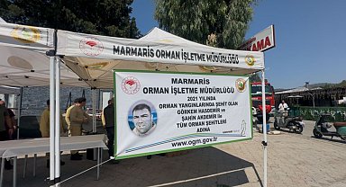Marmaris'te orman şehitleri dualarla anıldı