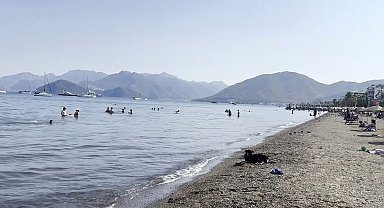 Marmaris'te sıcak havayla birlikte sahiller hareketlendi
